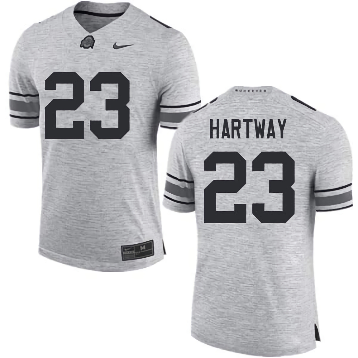 Michael Hartway Ohio State Buckeyes Men's NCAA #23 Nike Gray College Stitched Football Jersey HGG5556ZJ